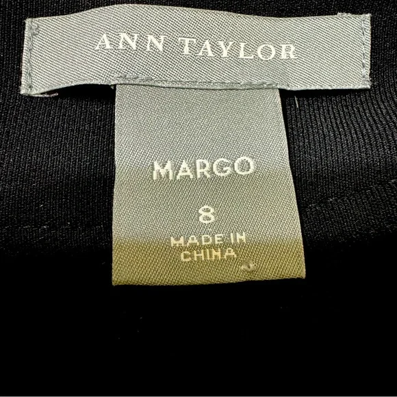 Ann Taylor Margo wide leg black pants 8 - Picture 5 of 5